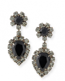 Bergdorf Goodman: Dannijo Mirabella Jet Crystal Earrings $236