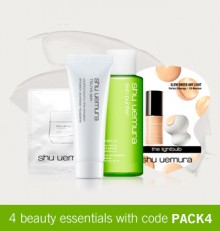 Shu Uemura: 4 Piece Travel Set as GWP and More