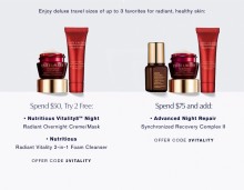 Estee Lauder: 2 Piece Gift with $50+ and Bonus with $75+