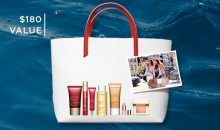 Clarins: 7 Piece Gift Bag Free with $75+ Orders Clarins: 7 Piece Gift Bag Free with $75+ Orders
