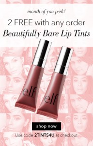 e.l.f. Cosmetics: 2 FREE Lip Tints + Free Shipping with $25 Purchase