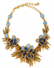 Bergdorf Goodman: Oscar de la Renta Blue Wild Flower Necklace $700