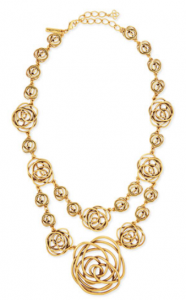 Bergdorf Goodman: Oscar de la Renta Rose-Motif Wire Necklace $455