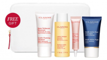 CLARINS: Free Gift With $75 Order!