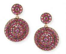 Bergdorf Goodman: Oscar de la Renta Crystal Disc Clip Drop Earrings $276