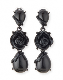 Bergdorf Goodman: Oscar de la Renta  Resin Flower Drop Clip Earrings $192