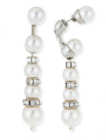 Bergdorf Goodman: Oscar de la Renta Pearly Crystal Backdrop Earrings $230