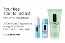 Clinique: 3 Piece ‘Radiant’ Set as Gift with $40+