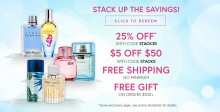Perfumania: 25% off + $10 Off $50 + free shipping